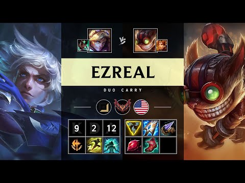 Ezreal ADC vs Ziggs - NA Grandmaster Patch 25.21