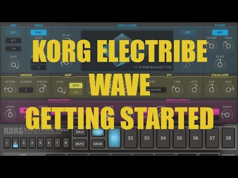 Korg Electribe Wave - Tutorial: Exploring the app Part 1, Navigation, UI