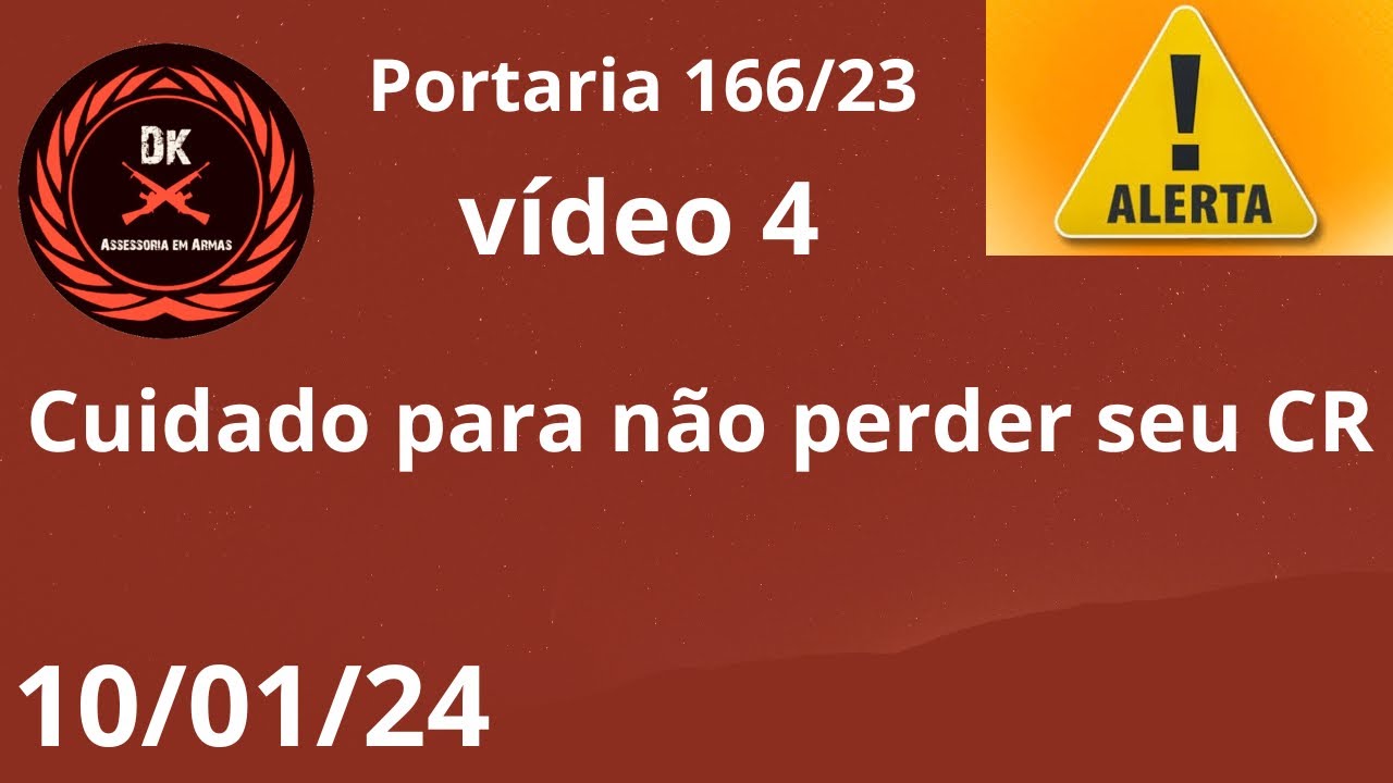CAC- Cuidado para não perder seu CR - CR do CAC 2024