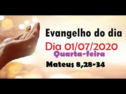 Evangelho do dia 01/07/20 com reflexão, Busque sempre o senhor