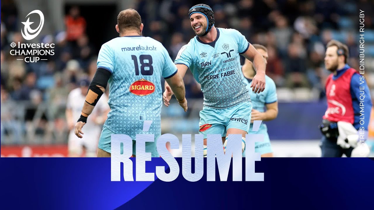 Résumés - Castres Olympique v Edinburgh Rugby | Investec Champions Cup 2025/26