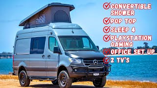 This Van Is Both An Office And A Camper!