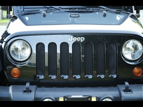 DIY  Wrangler Mesh Grill Guards for about $10