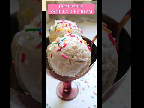 Only 3 Ingredients to make Homemade Vanilla Ice-cream | Vanilla Ice-cream recipe | Easy homemade |