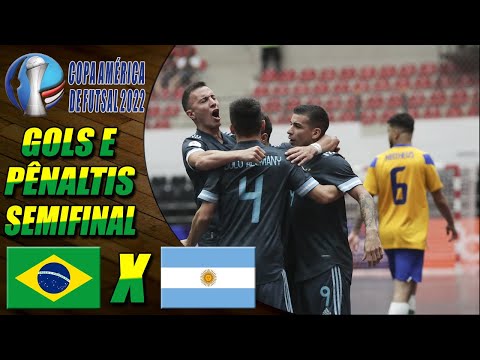Gols e Pênaltis Brasil X Argentina | SEMIFINAL | Copa América de Futsal 2022 (05/02/2022)