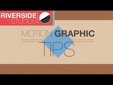 8 Motion Graphic Tips for Beginners