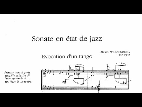 Alexis Weissenberg - Sonate en état de jazz (Hamelin)