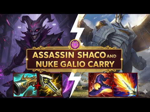 Assassin Shaco x Nuke Galio carrying Dia - S15 [League of Legends] Full Gameplay - Infernal Shaco