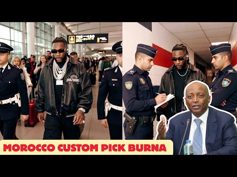 Burna boy arrested in Morocco Airport for Having too many Jewelries  