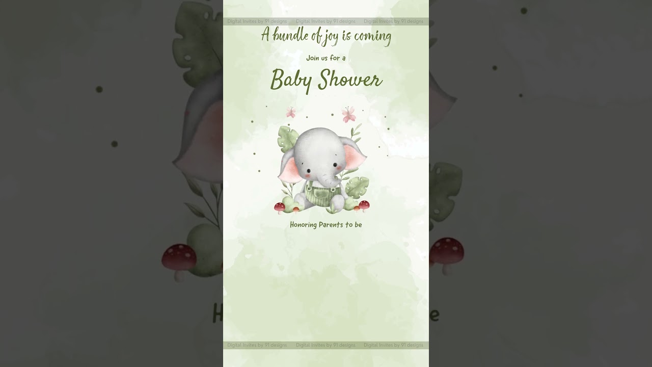Soft Lavender Baby Shower Invite