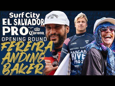 I. Ferreira, K. Andino, J. Baker | Surf City El Salvador Pro - Opening Round Heat Replay