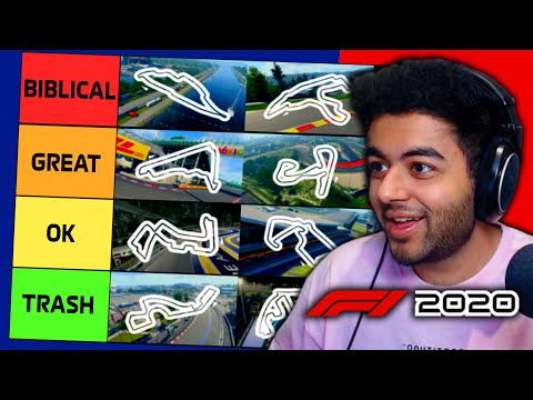 F1 2020 Circuit Tier List - Ranking Tracks on the 2020 Formula 1 Game!