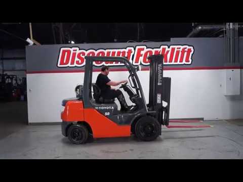 TOYOTA 8-series 8FGU25 5,000lb LP (Propane) #0691 - Forklift for Sale