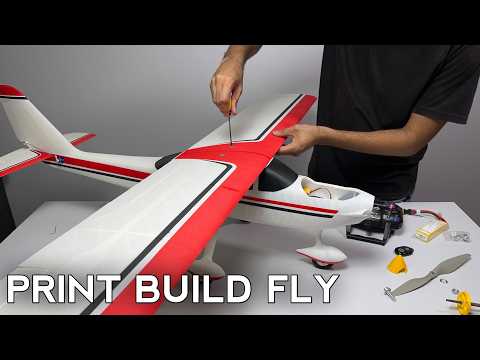 Building the Eclipson Skyward 1.5m 3D Printed RC Plane #rcplane #3dprinting