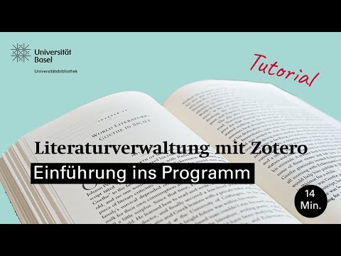 Literaturverwaltung mit Zotero