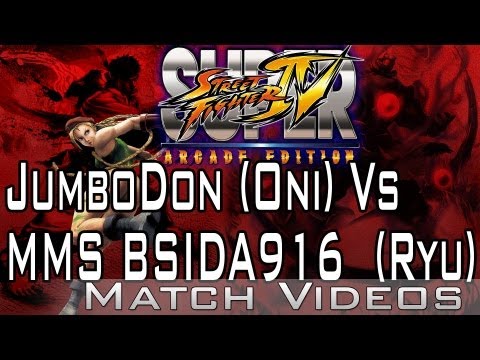JumboDon (Oni) Vs MMS BSIDA916  (Ryu) SSF4 AE 2012 Match Video 1080p HD Super Street Fighter 4