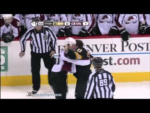 Gregory Campbell vs Cody McLeod Jan 22, 2011