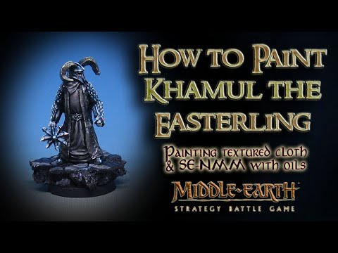 How to paint Khamul the Easterling from Forgeworld: Textured Cloth and Non Metallic Metals