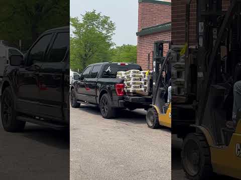 F150 Powerboost vs 3600 lb. of concrete #trucks #construction