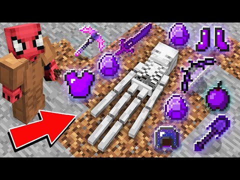 FAKİR ENDERMAN İSKELETİNİ BULDU! (BÜYÜK HAZİNE!) - Minecraft
