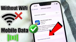 How To update iPhone without wifi | How To update iPhone with mobile data|update iphone without wifi