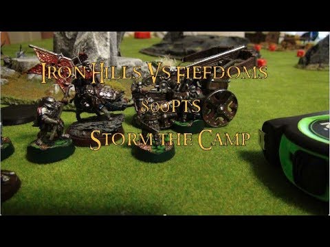 Iron Hills vs Fiefdoms Storm the Camp 800 pts