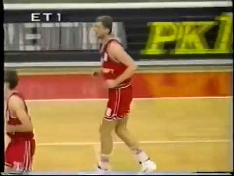 Olympiacos Benetton Treviso 91 86 1992 Paspalj Berry Kukoc Teagle