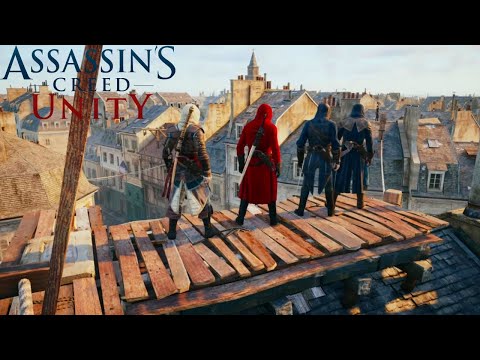 Assassin's Creed Unity Epic co-op Teamwork, Combat & Stealth Gameplay #1