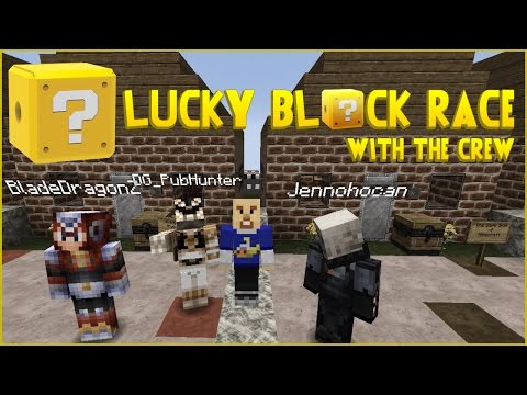 Minecraft Lucky Block Race with The Crew (Minecraft 1.7.10)