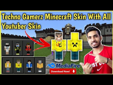 Another Game Player - how to download techno gamerz minecraft skin | all YouTuber minecraft skin download | MCPE |