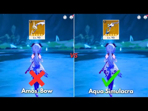 Aqua vs Amos !! Best Weapon for C0 GANYU?? [ GENSHIN IMPACT ]