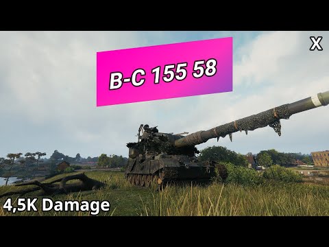 Bat.-Châtillon 155 58 (4,5K Damage) | World of Tanks