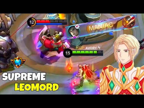 MANIAC !! Hyper Leomord Gameplay - Avory | MLBB