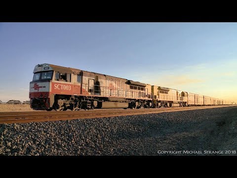 SCT 6PM9 Freight Train With SCT003 & LDP005 (30/4/2018) - PoathTV Australian Diesel Trains
