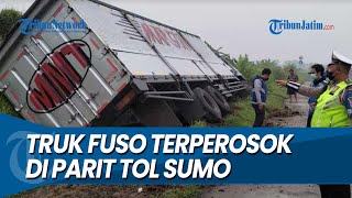 Download lagu OLENG, Truk Fuso Terperosok di Parit Tol Surabaya Mojokerto mp3