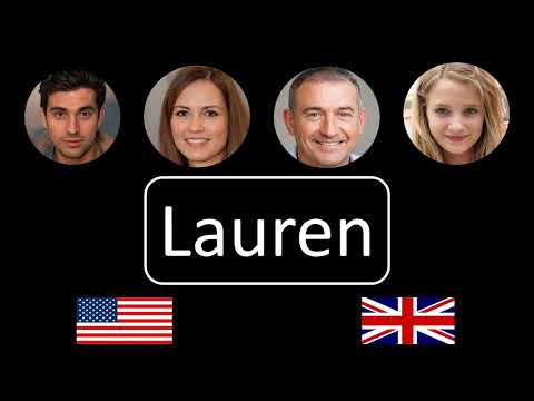 How to pronounce Lauren