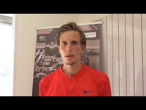 Filip Horanský po vítězství v 1. kole kvalifikace ATP Challenger Praha