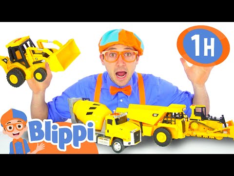 Blippi Learns Colors with Color Balls Machine! | 1 HOUR OF BLIPPI TOYS | Educational Videos