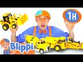Blippi Learns Colors With Color Balls Machine 1 HOUR OF BLIPPI TOYS Educational Videos