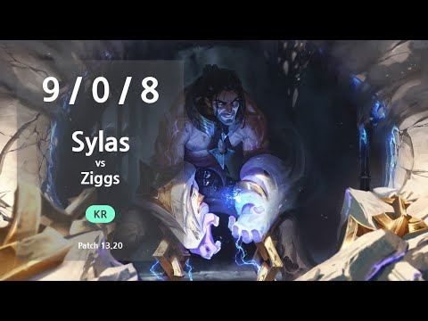 Sylas Mid vs Ziggs - KR Challenger Patch 13.20
