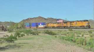 preview picture of video 'Cactus and Trains, AZ 2010'
