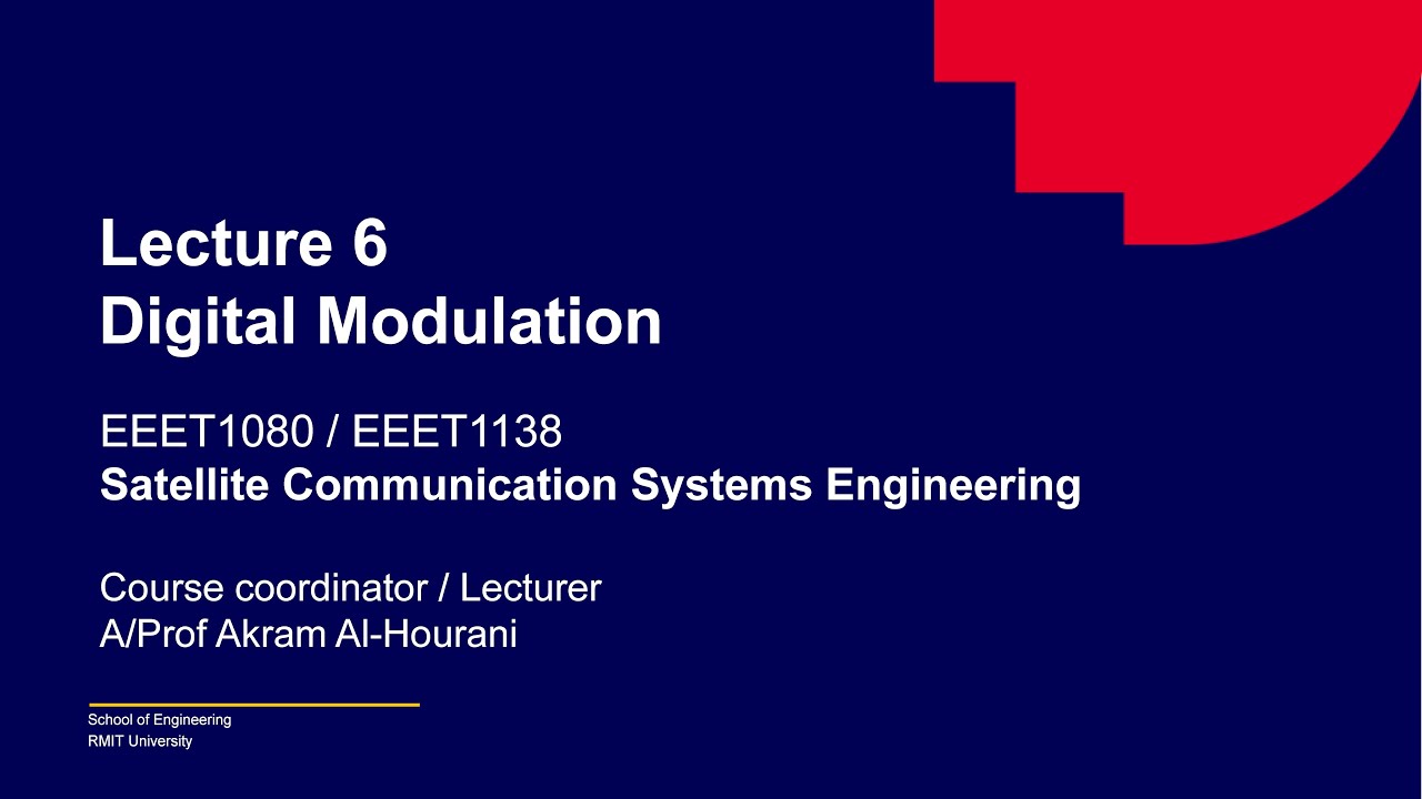 Lecture 6 Digital modulation techniques