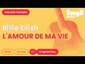 Billie Eilish L AMOUR DE MA VIE Acoustic Karaoke