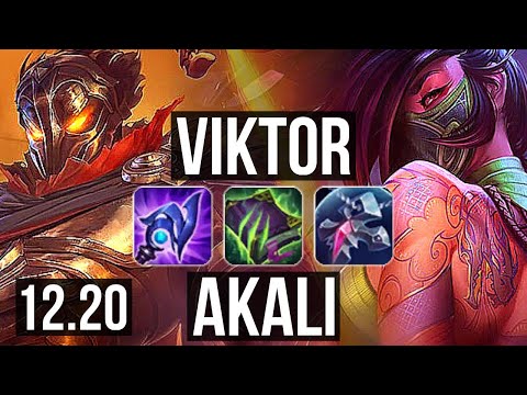 VIKTOR vs AKALI (MID) | 5/1/7, 67% winrate | KR Grandmaster | 12.20