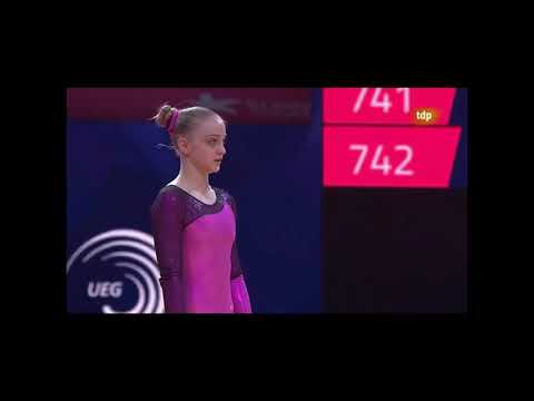 Valeria Osipova FX: 2018 European championships (team final)