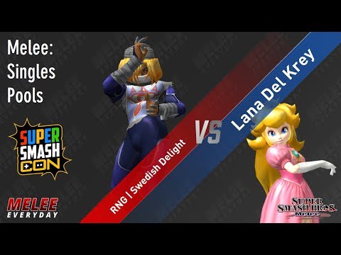 Super Smash Con 2017 - RNG | Swedish Delight (Sheik) vs. Lana Del Krey (Peach) - SSBM-Singles Pools