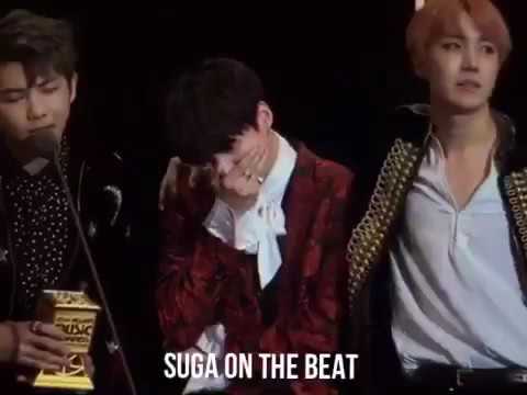 Suga Sobbing/Crying During Namjoon's Speech | MAMA 2016