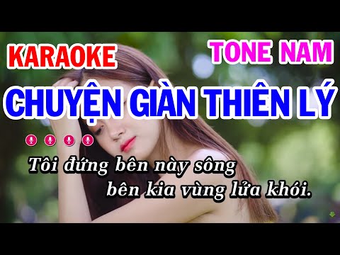 Karaoke Chuyện Giàn Thiên Lý | Nhạc Sống Tone Nam | Mai Thảo Organ