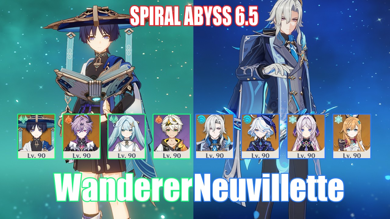 C0 Wanderer & C1 Neuvillette | Spiral Abyss 6.5 | Genshin Impact