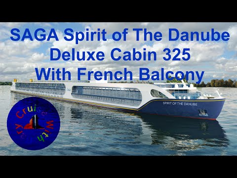 4K SAGA Spirit of Danube Deluxe Cabin 325 with French Balcony - Upper Deck
